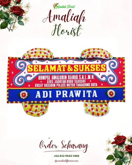 Papan Bunga Ucapan Selamat sukawening